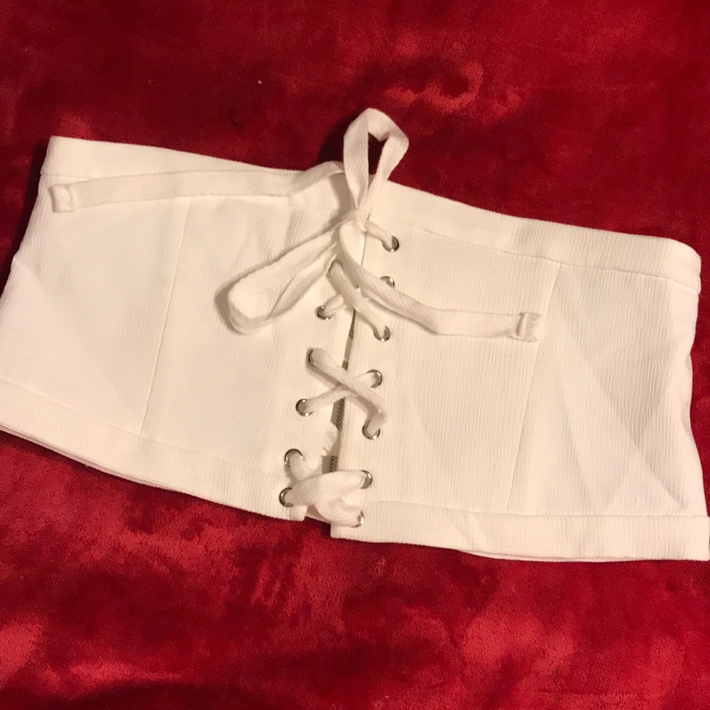 Ivory bustier NWOT